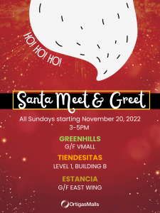 Santa Meet & Greet at Ortigas Malls